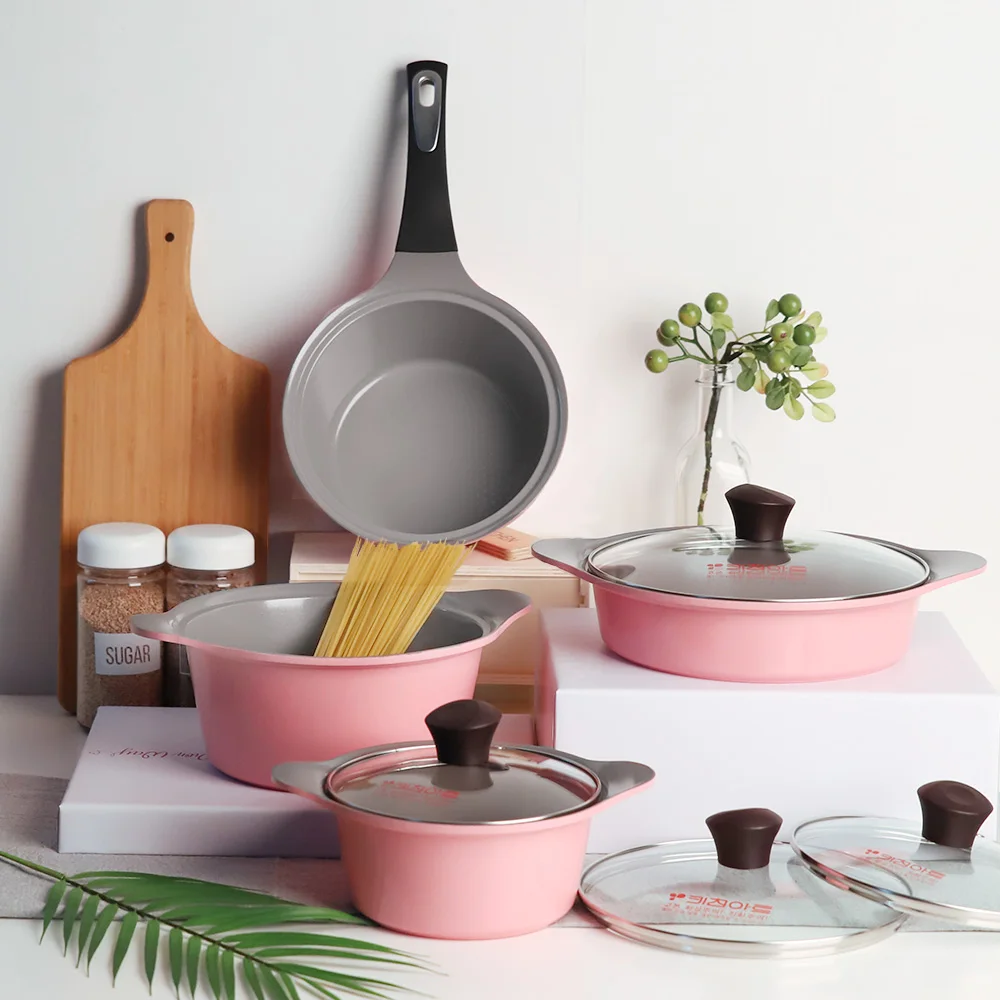 Набор керамических кастрюль - крышки